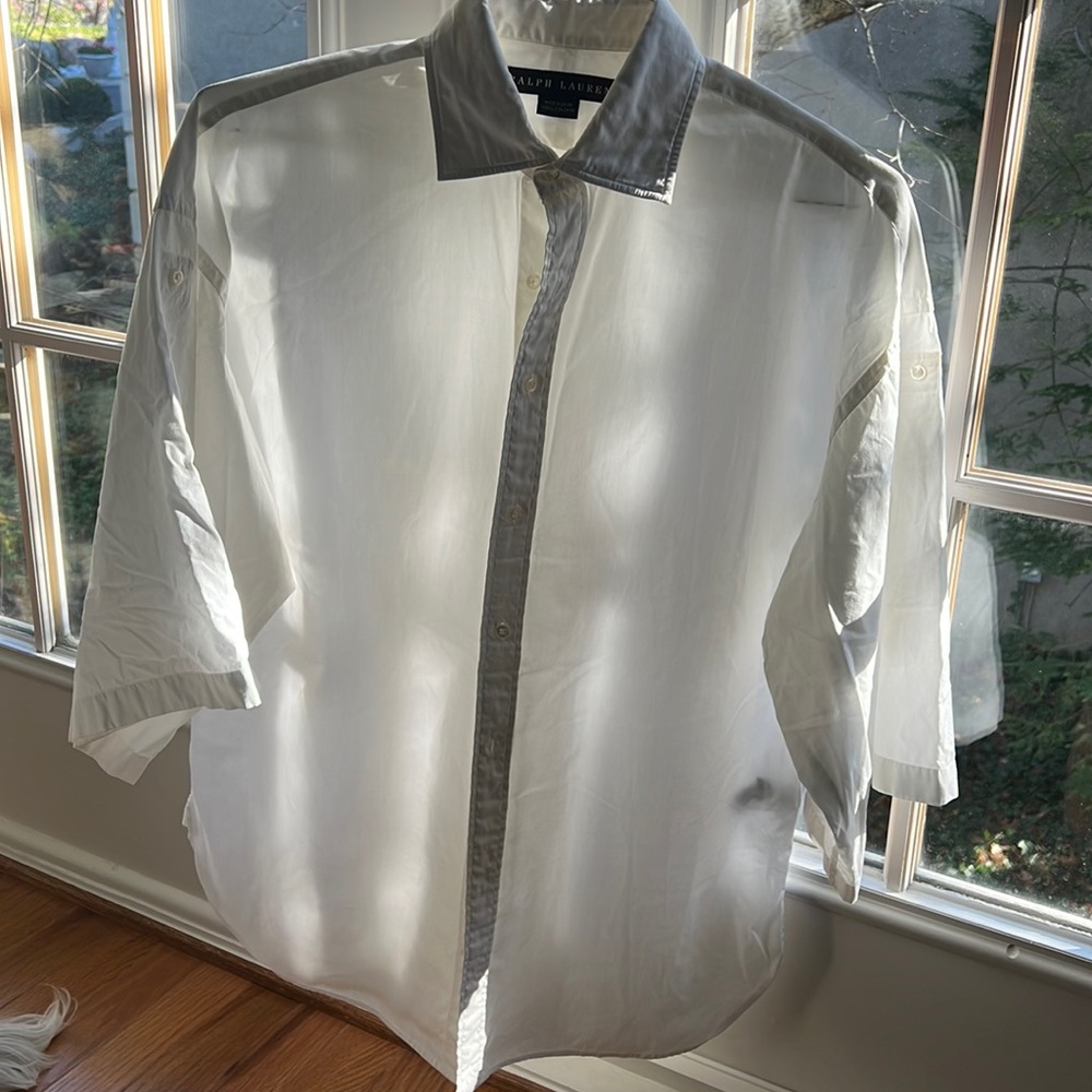Ralph Lauren white lightweight blouse